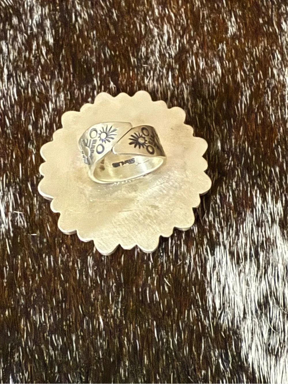 Turquoise & Sterling Multi Stone Ring, 1942 Dime